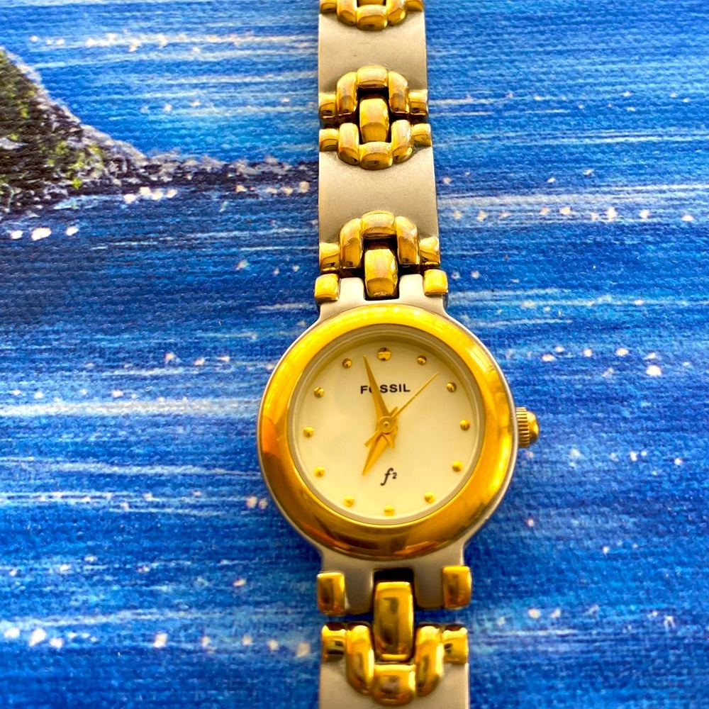 Fossil F2 series Model ES8929 Looks brand new. Free shipping and a new battery